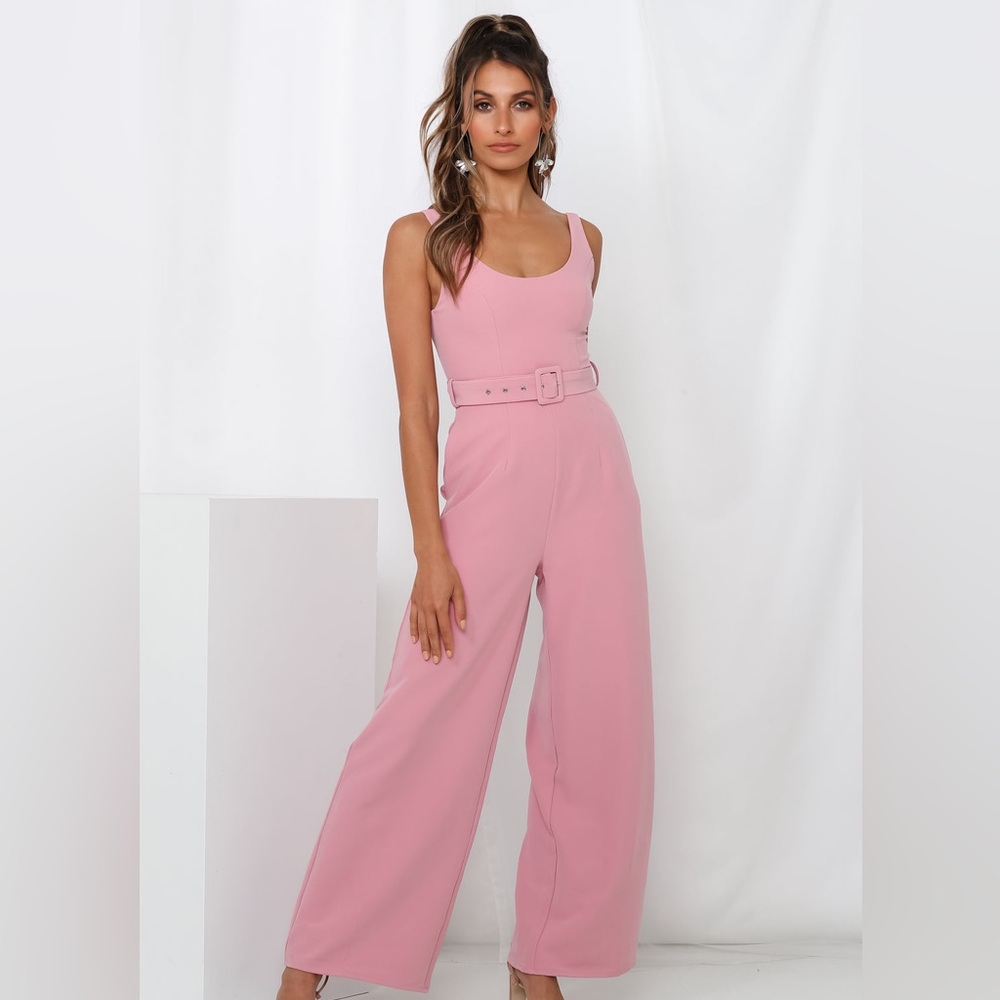 Hello Molly Take A Sip Jumpsuit - Pink
